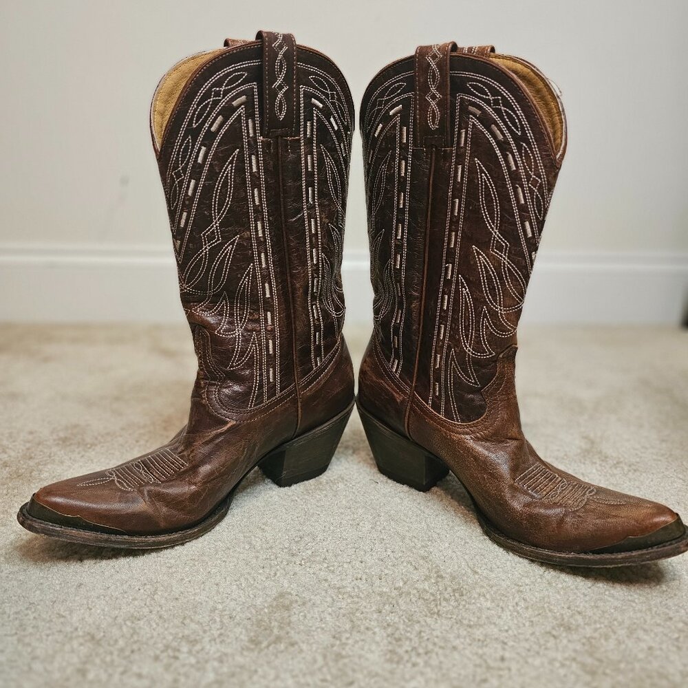 Idyllwind Retro Rock Western Cowgirl Boots dark brown size 9.5 B Miranda Lambert